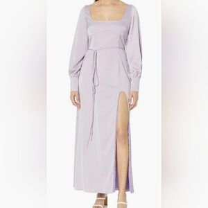 The Drop by Caroline Crawford Patterson•NWT Lavender Peasant Maxi Dress. Sz L